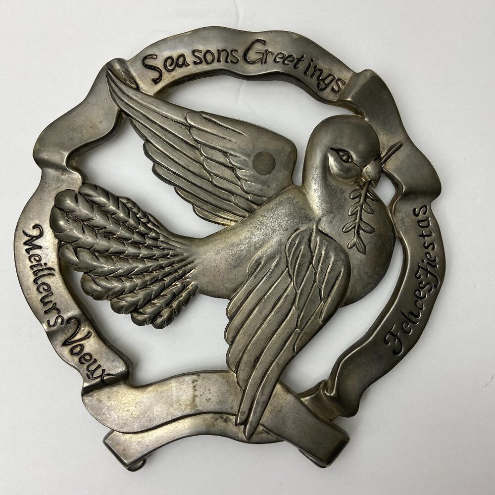 Vintage Godinger  Trivet Bird